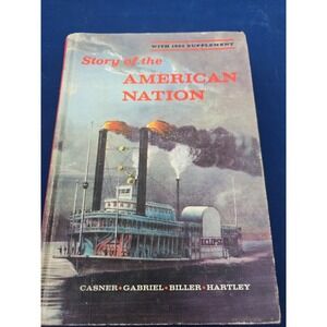 Story of the American Nation: W 1964 Supplement Vtg History Textbook 1960s Book
